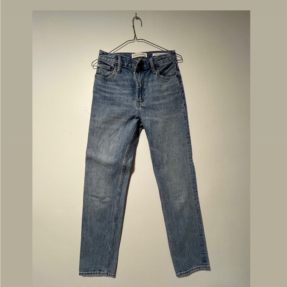 Denim Forum Light Blue Straight Jeans